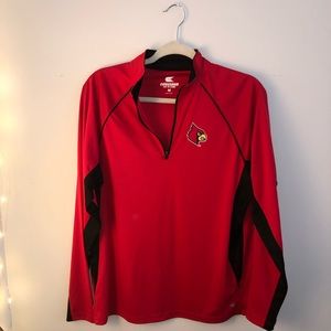 Louisville Cardinals Quarter Zip Long Sleeve Shirt